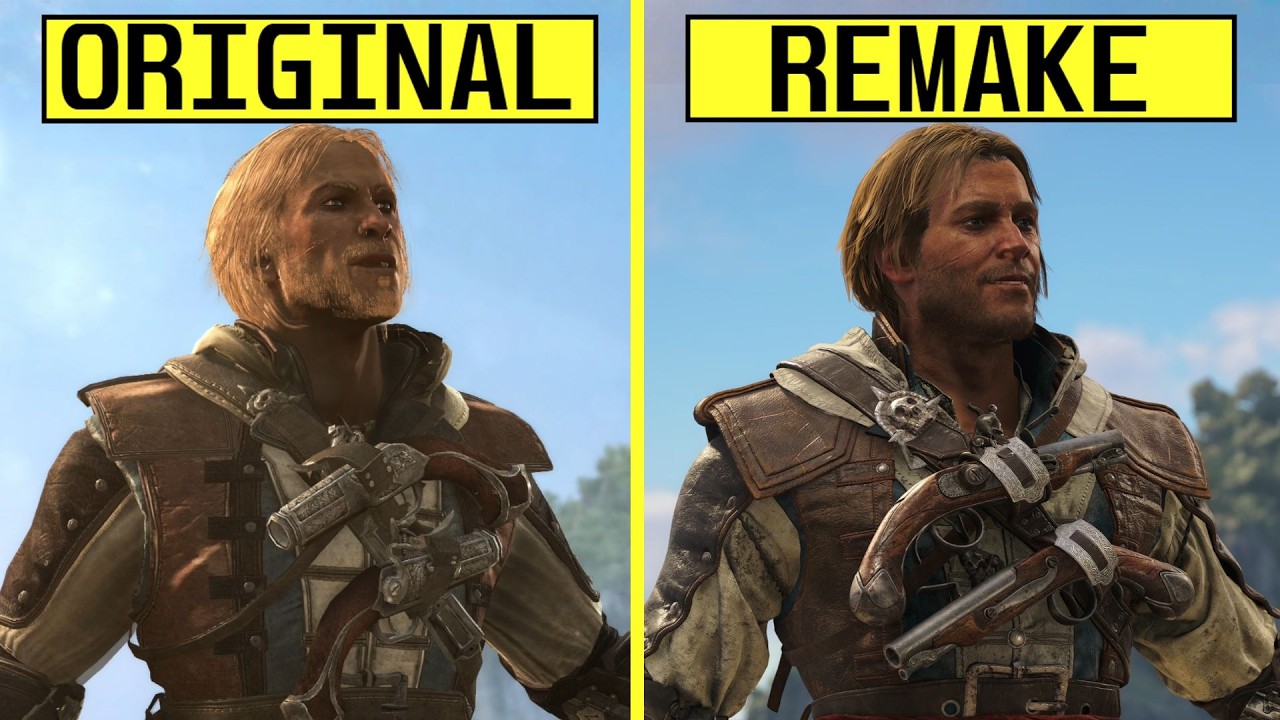 Assassins Creed Black Flag Resynced Vs Original Early Graphics 