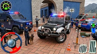 Игра про погоню на полицейских машинах; Новая игра про экстремальное вождение на полицейских маши... screenshot 5