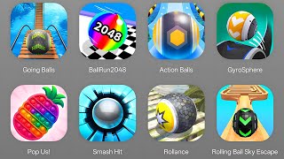 Ball Games: Going Balls. Ball Run 2058, Paop Us, Smash Hit, Rollance, Action Balls, Gyrosphere Ball screenshot 1
