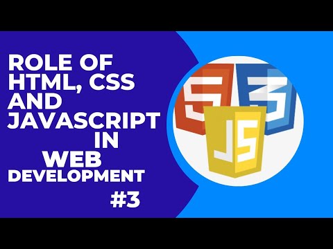 Role of HTML, CSS and JavaScript in web development | #3 | RDH Code