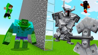 TROLEI MEU AMIGO EM UMA BATALHA DE MOBS NO MINECRAFT