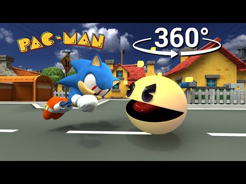 Pacman vs Sonic 360° VR #pacman