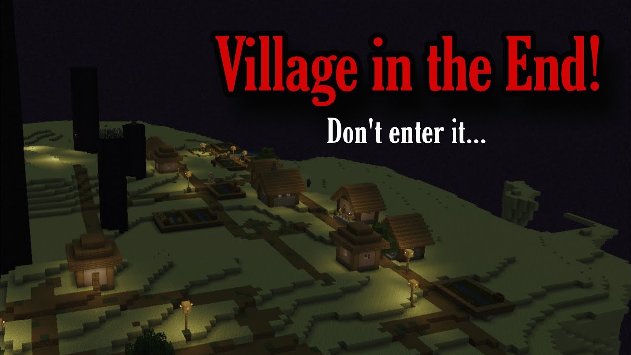 If you find a Village in the End, don't get close to it! (Minecraft Creepypasta)