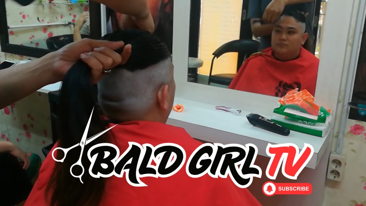 Extreme Haircut! From Long Ponytail to Shaved Head | Bald Girl TV