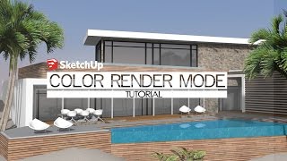 Sketchup rendering - Color render mode (Using IRender nXt)