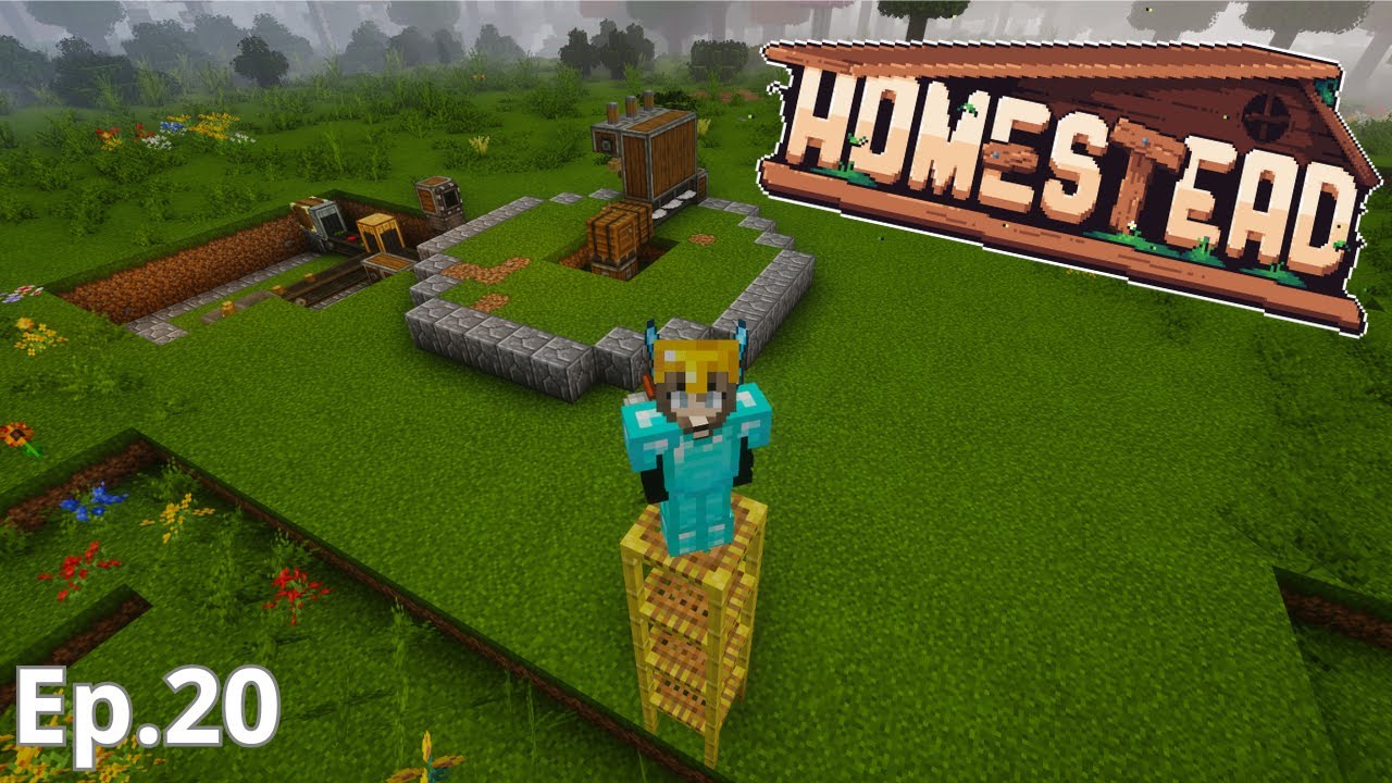 DIA DE FARMS 2 EM 1 | Homestead Minecraft | Ep.20 - YouTube