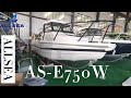 Allsea boats most popular model AS-E750W,25ft aluminum fishing boat with walkarround