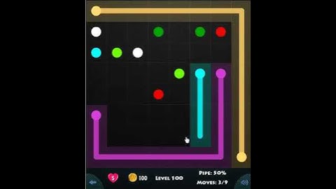 flow game facebook - beginners pack level 100 Connect the dots
