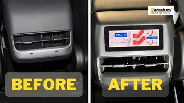 Tesla Model 3/Y Rear Climate, Heated Seats & Music Control Screen | Your Passenger will Love it!