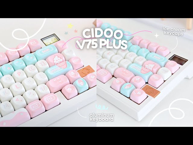 CIDOO V75 Plus ] build & sound test 🍡 ft.cidoo mint switch