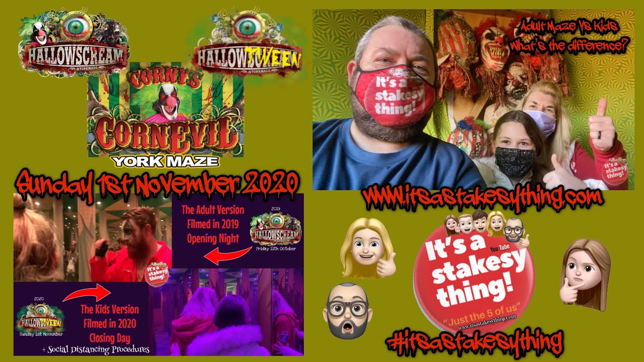 Corny’s CornEvil | Hallowscream | HallowTween | Side by side Comparison ...