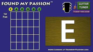 how to tune a guitar in standard tuning (eadgbe)