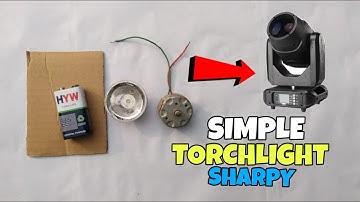 How To Make Sharpy  Light With TorchLight And Cardboard  || Simple Sharpy Light At Home