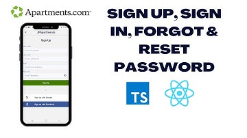 Create a Sign Up, Sign In, Forgot Password, & Reset Password Screen - Apartments.com Clone - Part 7