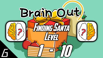 Brain Out Finding Santa Level 1 2 3 4 5 6 7 8 9 10 (iOS, Android)
