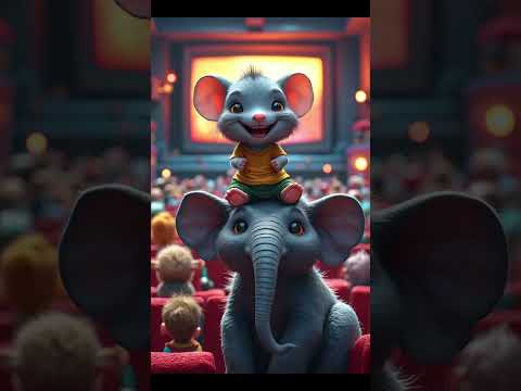 🐘😂 Hathi Aur Chuha Cinema Mein | Funny AI Short | Popcorn Ka Hungama!#aishorts