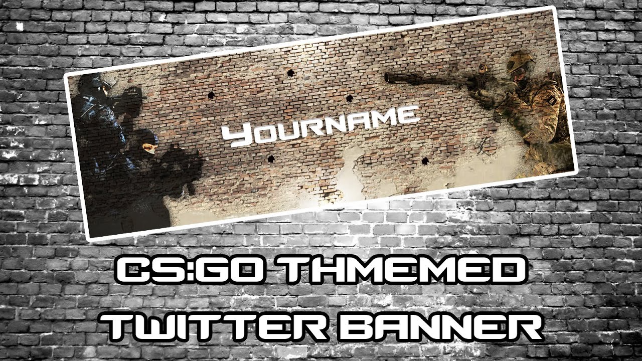 CS:GO Themed Twitter Banner - SpeedArt