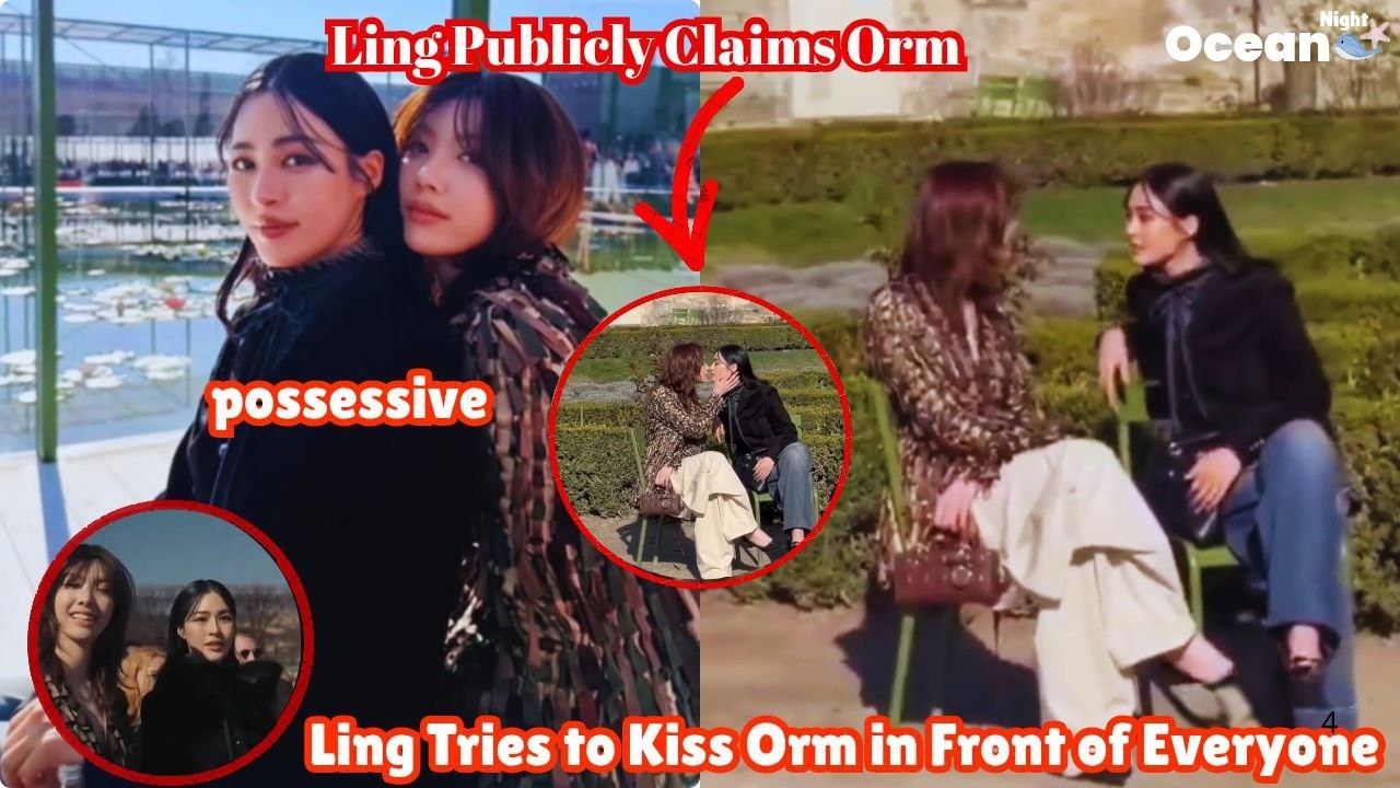 Ling Didn’t Care About the Crowd… Only Orm at Paris Fashion Week #lingorm #gl