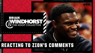 Reacting to Zion Williamson's comments on signing an extension with the Pelicans | Hoop Collective