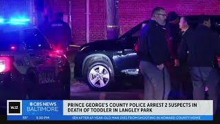 Two men arrested after toddler killed, mother shot in Prince George's County