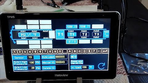 How to set up and install BT7 TPMS