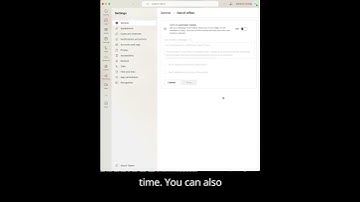 Set a smart status message in Microsoft Teams