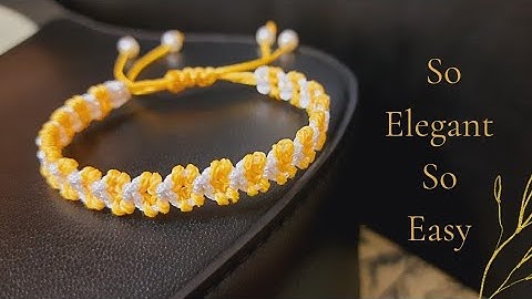 ‼️How To Make a Macrame Bracelet With Two Cord 😍 | Easy Tutorial 