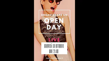 Come organizzare un open day alla scuola dell'infanzia?