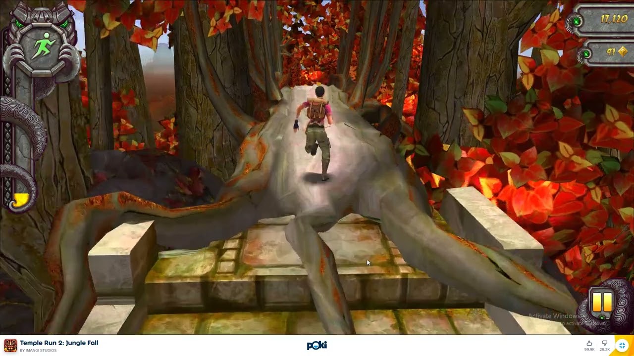 Temple Run - 2 Gameplay, forest, cliff