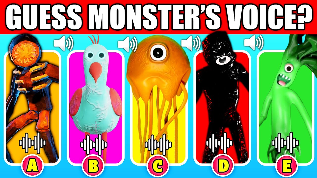 Guess the MONSTERS VOICE #1 ROBLOX DOORS - GARTEN OF BANBAN 2 - Figure