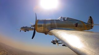 Curtis P-36C in flight