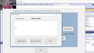 8 6 Adding Students to a Club Visual Basic 2019