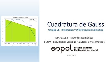 Integral con Cuadratura de Gauss en Python