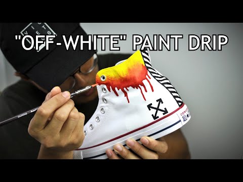 painted white converse