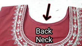 Perfect back neck cutting & stitching | Kameez ka back gala kese banaye | back neck for kameez