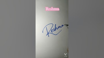 Reshma name signature - style for reshma name - comment your name #creativesignature