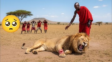 Brave People Helping Injured Lion 🦁 | Heart-Touching Animal Rescue | Real Life Jungle Hero 🥺💖