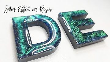 Satin or Velvet Effect on Resin Letters • Resin Crafts • Resin Art   Resin Tutorials   How to resin