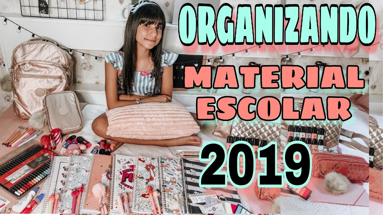ORGANIZANDO MEU MATERIAL ESCOLAR 2019