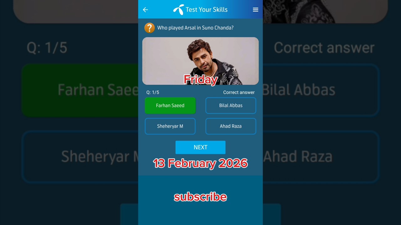 13 February 2026|my telenor today questions|today my telenor answers|today my telenor question
