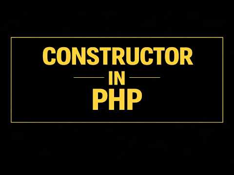 Constructor in PHP