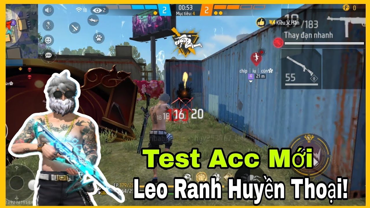 [ FREE FIRE ] Test Acc Leo Ranh Tử Chiến Xếp Hạng Huyền Thoại ! - YouTube