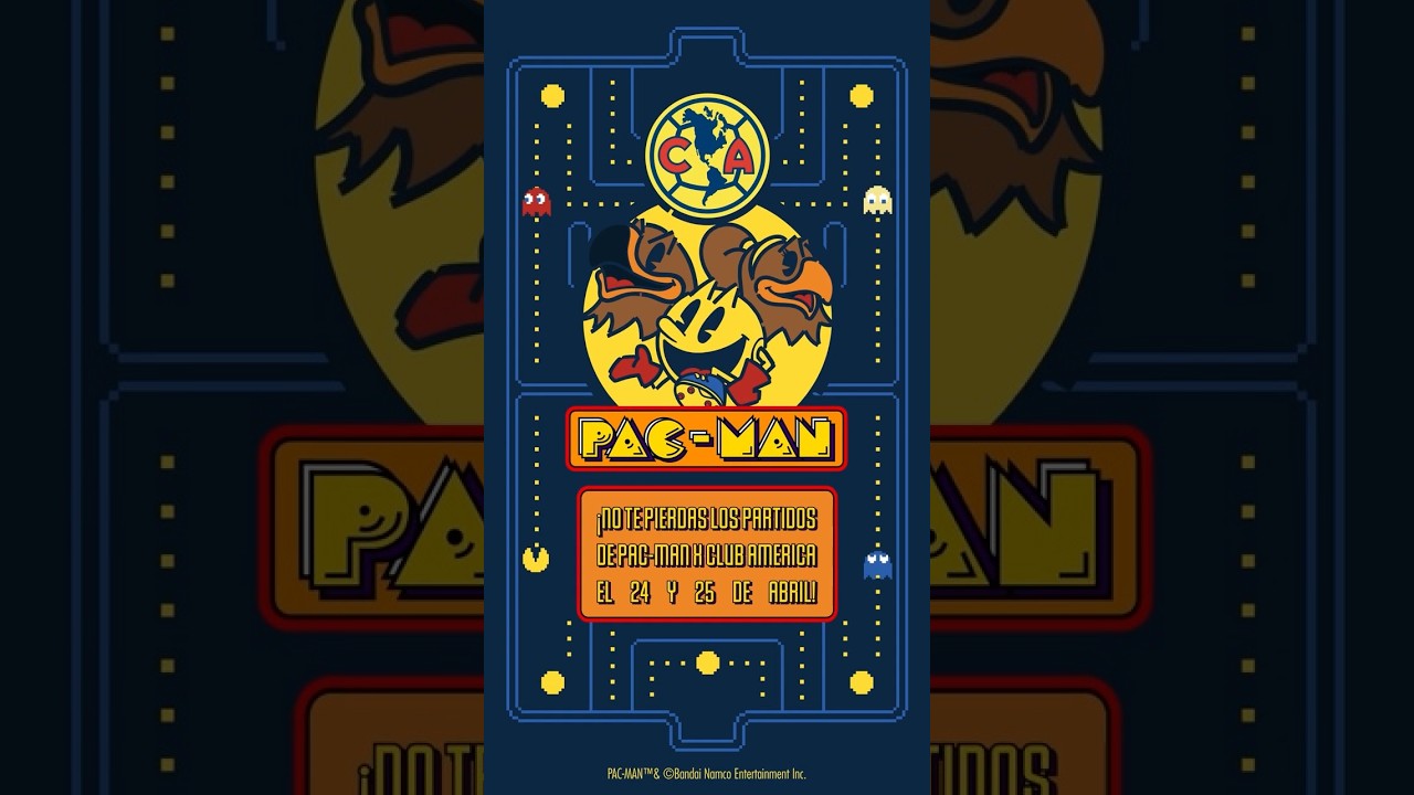 From Pac-Man on TikTok: Check out the Club America between April 24-25! | YouTube Shorts ⚽