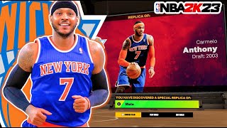 NBA 2K23 Best RARE Builds ! How to Make Carmelo Anthony Replica Build