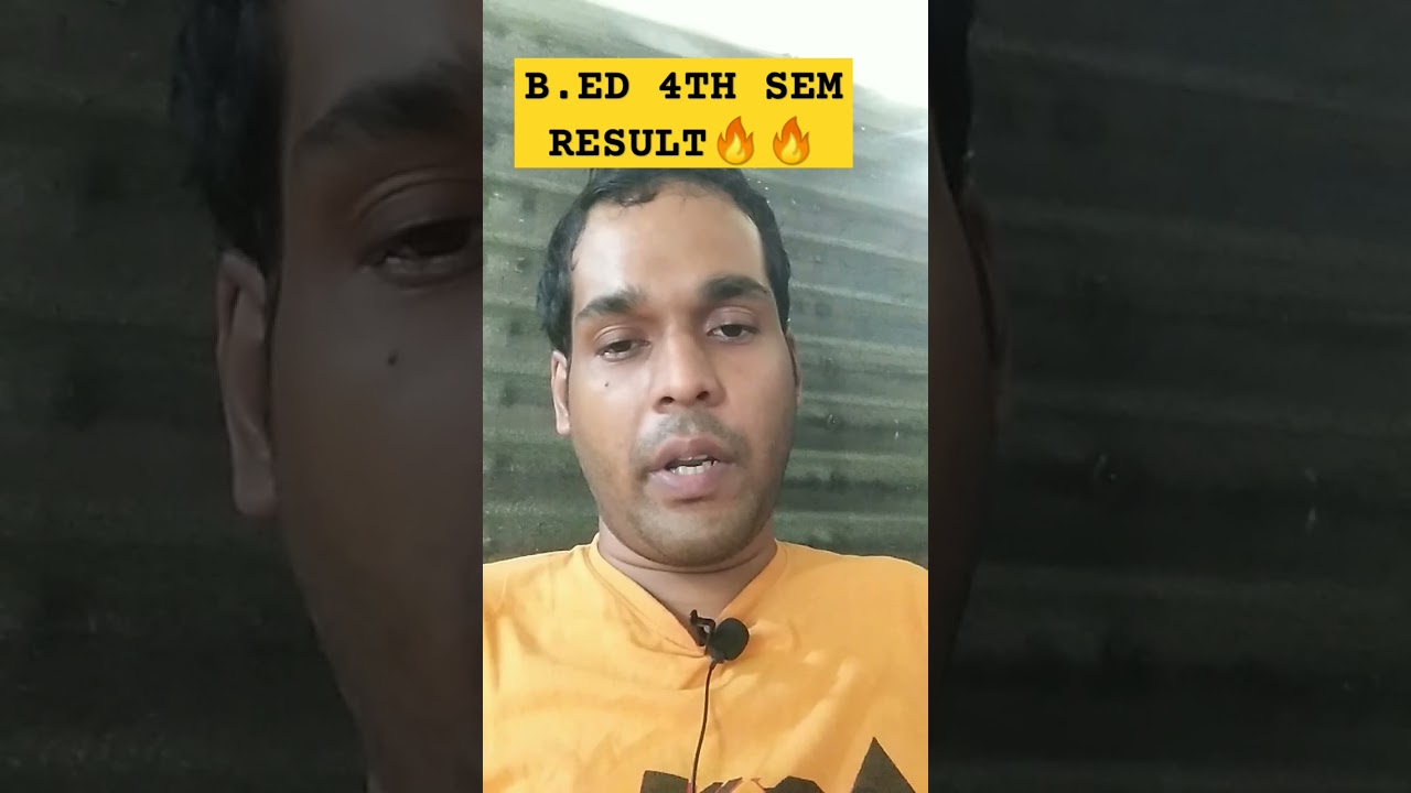 B.ed 4th sem result🔥🔥/ Bsaeu