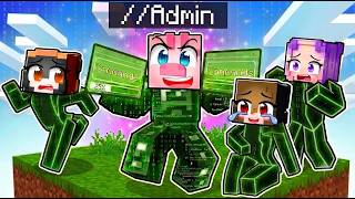 Používám ADMIN PŘÍKAZY na HACKER ONE BLOCKU v Minecraftu!