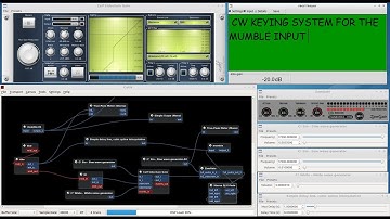 CW Morse Code Audio Keying setup for the MUMBLE Voice Chat input - sending CW over MUMBLE VOICE CHAT