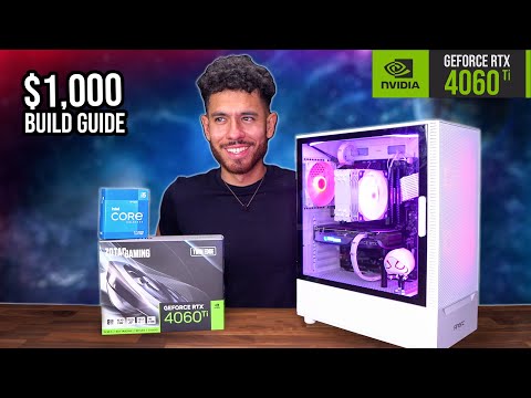 BEST $1000 Gaming PC Build Guide - RTX 4060 TI i5 12600K (w