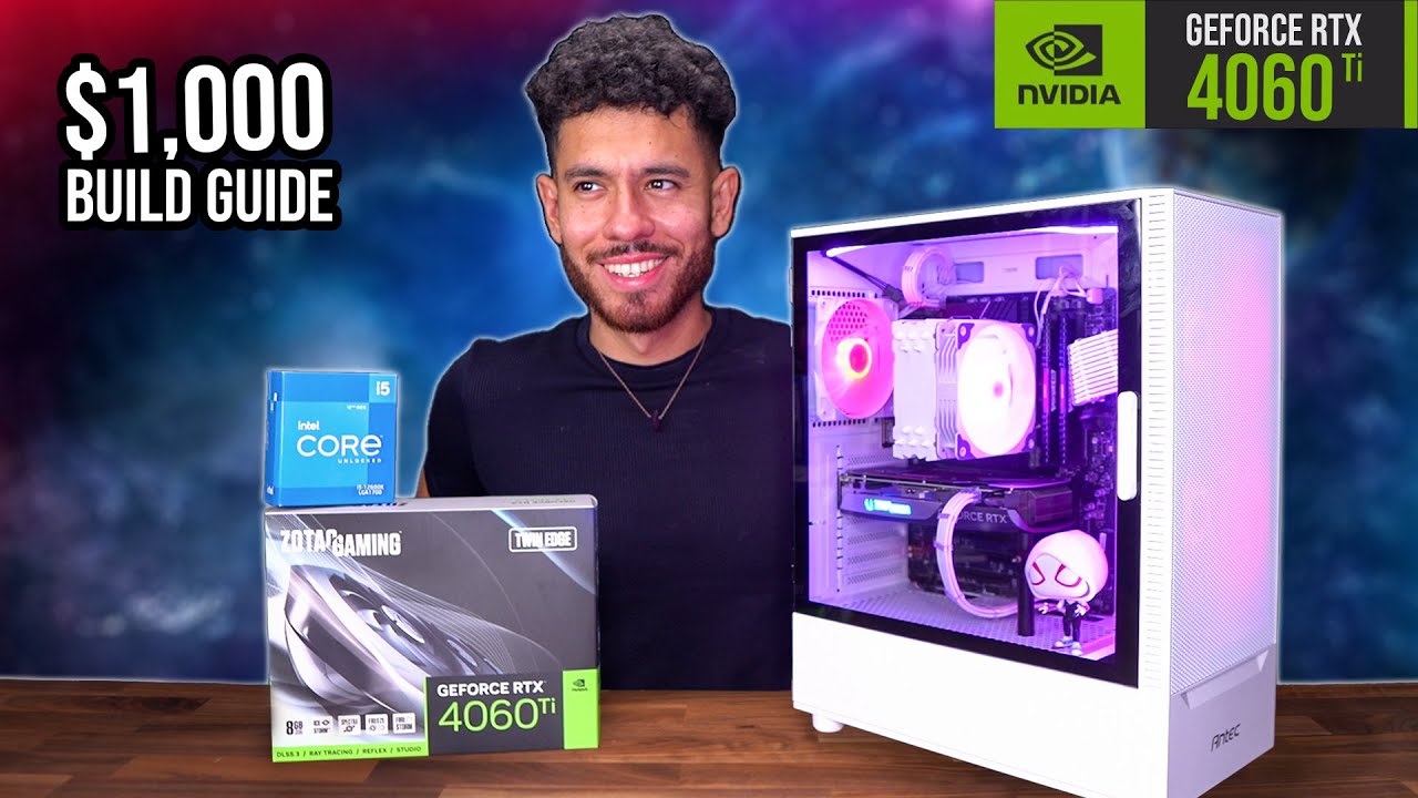 BEST $1000 Gaming PC Build Guide - RTX 4060 TI i5 12600K (w