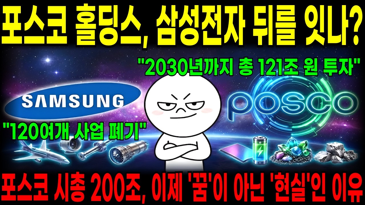 포스코 홀딩스, 삼성전자 뒤를 잇나? ,포스코 시총 200조, 이제 '꿈'이 아닌 '현실'인 이유